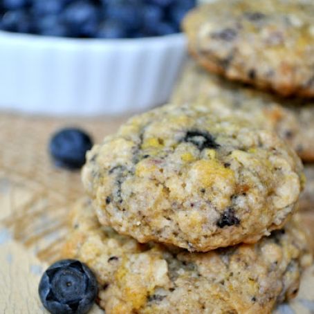 Blueberry Muffin Oatmeal Cookies